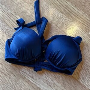 Navy Blue Bikini Top Venus 34C